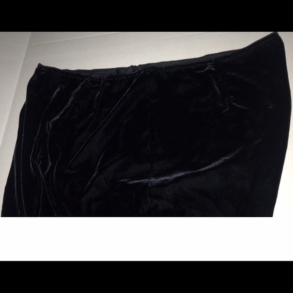 New DUE per DUE for HSN Velvet Pants size 16 Dark Navy Black Holiday Christmas - Picture 3 of 16